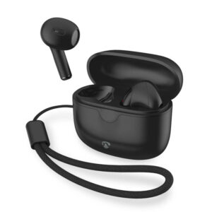 Vollständig drahtlose Kopfhörer | Bluetooth® | max. Batteriespielzeit: 16 Std | Berührungssteuerung | Ladegehäuse | Kabelloses Ladegehäuse | Eingebautes Mikro | Stimmkontrolle | Schwarz