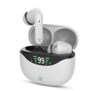 Vollständig drahtlose Kopfhörer | ANC (Active Noise Cancelling) | Bluetooth® | max. Batteriespielzeit: 30 Std | Berührungssteuerung | Ladegehäuse | Kabelloses Ladegehäuse | Eingebautes Mikro | Stimmkontrolle | Weiss