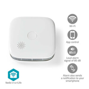 SmartLife Rauchmelder | Wi-Fi | Batteriebetrieben | Sensorlebensdauer: 10 Jahre | EN 14604 | Max. Batterie-Lebensdauer: 24 Monate | 85 dB | Weiss | 1 Stück