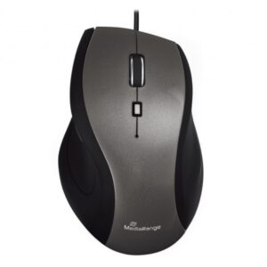 MediaRange Optische Maus, Kabelgebunden, 2400 dpi, USB 2.0 Schwarz