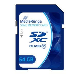 MediaRange Secure Digital SDXC Speicherkarte, 64 GB, Class 10 (400x)