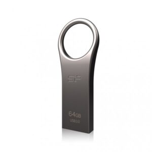 Silicon Power Jewel J80 USB Stick, 64 GB, USB 3.0, Silber