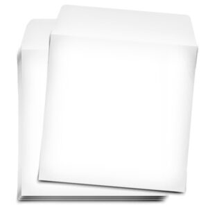 MediaRange Papiertasche Passend für 1x 12 cm CD/DVD/Blu Ray, Weiß, 100 Stück