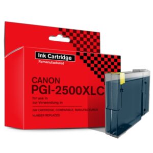Tintenpatrone, Kompatibel, Ersetzt Canon PGI-2500XLC, 20 ml, Cyan, 1 Stück