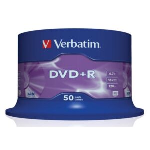 Verbatim DVD+R 4.7 GB / 120 min 16x, 50 Stück in Cakebox