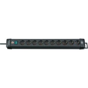 Steckdosenleiste Premium-Line 10-fach schwarz H05VV-F 3G1,5