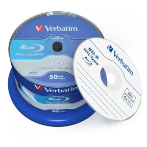 Verbatim DataLife Blu-ray Disc BD-R , 135 min / 25 GB, 6x, 50 Stück in Cakebox