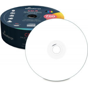 CD-R 80 Min/700 MB MediaRange fullprintable 52x  ECO-pack 25 Stück