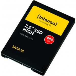 Intenso SATA III High Performance SSD Festplatte 2,5´´ intern, 480 GB, 7-Pin S-ATA 3.0/6G/600, 520 MBytes/s, Schwarz