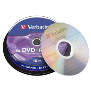 DVD+R DL 8,5 GB Verbatim 8x Speed Double Layer in Cakebox 10 Stück