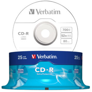 Verbatim Extra Protection, CD-R 700 MB / 80 min 52x, 25 Stück in Cakebox
