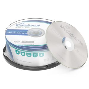 DVD+R DL 8,5 GB MediaRange 8x Speed Double Layer in Cakebox 25 Stück