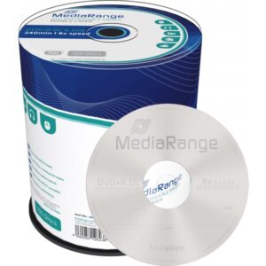DVD+R DL 8,5 GB MediaRange 8x Speed Double Layer in Cakebox 100 Stück