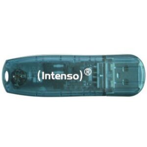 Intenso USB Stick Rainbow Line, USB 2.0, 4 GB, 28 MBytes/s, Blau