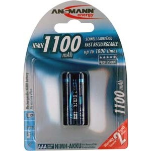 Ansmann 1x2 NiMH 1100 mAh Micro / AAA / HR03