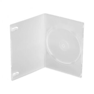 Nierle Exlusive DVD Hüllen, Slim 7 mm, Transparent, Made in Germany, 50 Stück