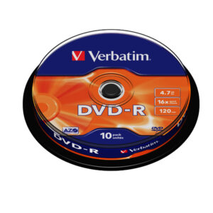 Verbatim DVD-R 4.7 GB / 120 min 16x, 10 Stück in Cakebox