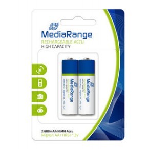 MEDIARANGE MRBAT123 Nickel Metall-Hydrid 2600mAh 1.2V Wiederaufladbare Batterie