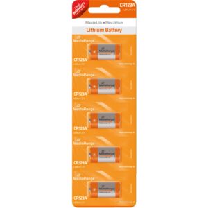 MEDIARANGE Kamerabatterie 5 x CR123A Li 1300 mAh - Batterie CR 123A / CR 17345 1.300 mAh 3 V - Lithium