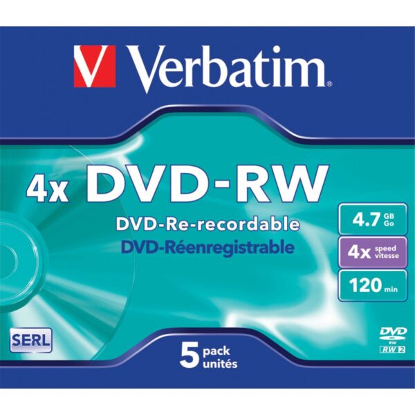 Verbatim DataLife DATALIFEPLUS - DVD-RW 4x - 4,7 GB 120min - 5er Jewel Case – Bild 4