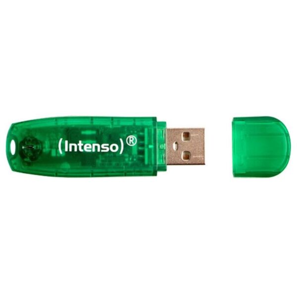 Intenso USB Stick Rainbow Line, USB 2.0, 8 GB, 28 MBytes/s, Grün – Bild 3