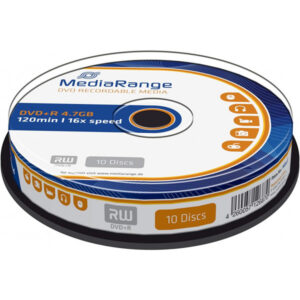 MediaRange MR453 DVD+R Rohlinge 4,7GB, 16x Speed, 10-er Spindel