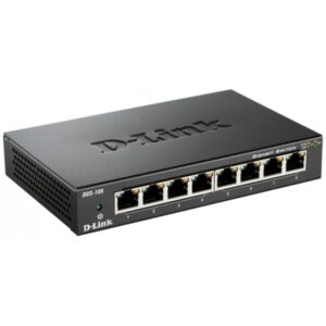 D-Link DGS 108 - Switch - Kupferdraht 1.000 Mbps - 8-Port 3 HE - Extern
