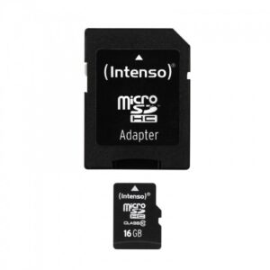 Intenso Secure Digital micro SDHC-UHS I Speicherkarte, 16 GB, Class 10 mit SD/SDHC Adapter