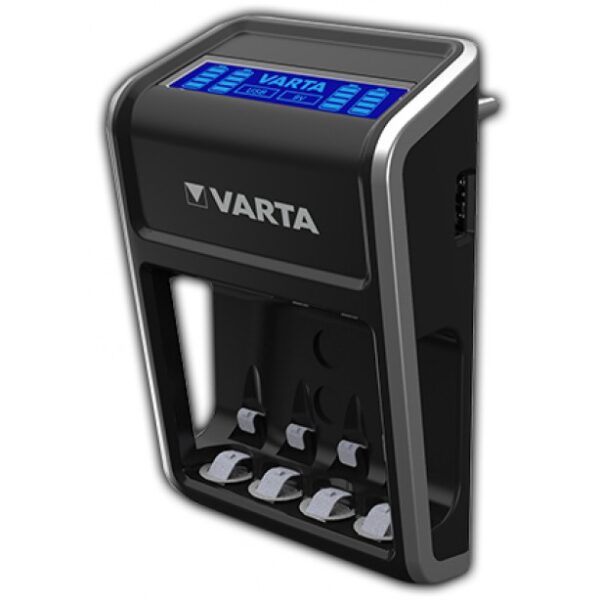 VARTA Plug Charger+, Ladegerät für Akkus in AA/AAA/9V und USB Geräte, Einzelschachtladung, inkl. 4x AA 2100mAh Akku – Bild 2