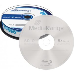 Blu-ray Disc Mediarange BD-R 25 GB, 6x Speed in Cakebox 10 Stück