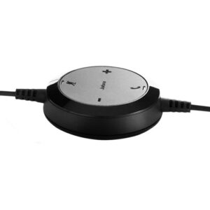 Jabra Evolve 20 MS Mono Headset – Microsoft zertifizierte Kopfhörer für VoIP Softphone mit passivem Noise-Cancelling – USB-Kabel mit Anrufsteuerung – Schwarz