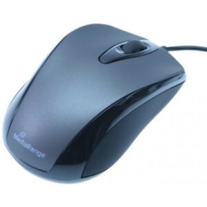 MediaRange Optische Maus, Kabelgebunden, 1000 dpi, USB 2.0 Schwarz