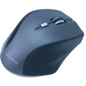 MediaRange Highline, Optische Maus, Schnurlos, 5 Tasten, USB 2.0, 1600 dpi, Schwarz