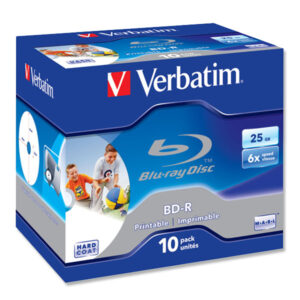 Blu-ray Disc Verbatim BD-R 25 GB, 6x Speed printable in Jewelbox 10 Stück