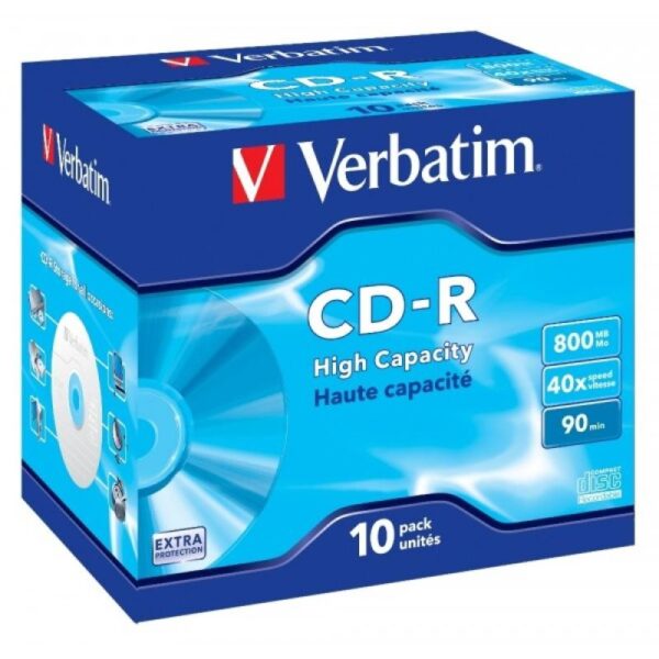 Verbatim DataLife - CD-R 40x - 0,8 GB 90min - 10er Jewel Case – Bild 3