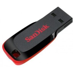 SanDisk Cruzer Blade 64GB USB-Flash-Laufwerk USB 2.0 Typ A Schwarz - Rot USB-Stick