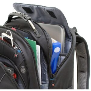Wenger 600637 CARBON 17 Zoll MacBook Pro und Laptop-Rucksack, gepolstertes Laptop-Fach und Stabilisierungsplattform, Schwarz 30 Liter