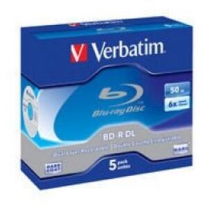 Verbatim BD-R DL 50GB 6 x 5 Pack Jewel Case BD-R 50GB 5Stück(e)