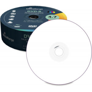 DVD-R 4,7 GB MediaRange 16x Speed fullprintable in Eco Pack 25 Stk