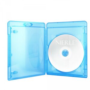 Prodye Exlusive Blu-ray Hüllen, Slim 11 mm, Maschinen-pack-Qualität, Transparent, Blau, 10 Stück