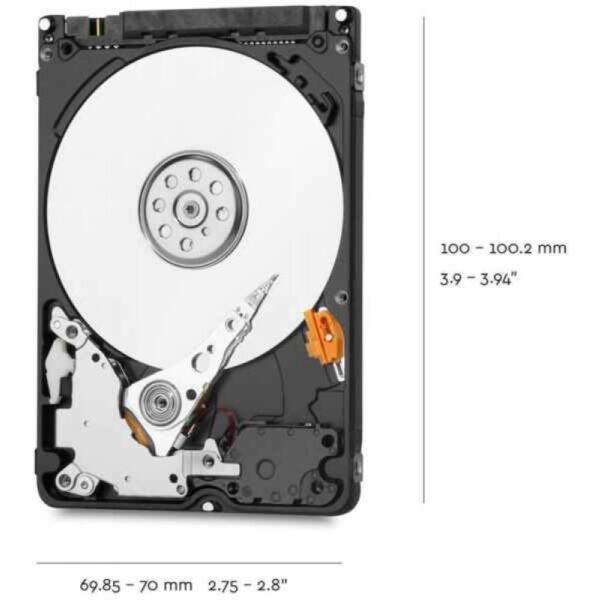 WD Blue Mobile 2TB HDD 7mm 5400Rpm SATA 6Gb/s serial ATA 128MB cache 6,4cm 2,5Zoll – Bild 3