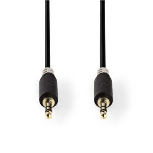 Stereo Audiokabel | 3,5-mm-Stecker - 3,5-mm-Stecker | 1,0 m | Anthrazit