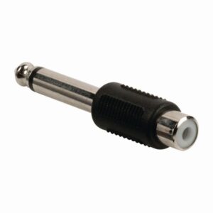 Mono-Audioadapter | 6,35-mm-Stecker - Cinch-Buchse | Schwarz