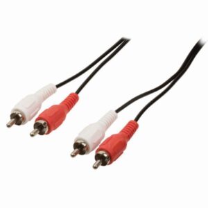 Stereo Audiokabel | 2x Cinch-Stecker - 2x Cinch-Stecker | 10 m | Schwarz