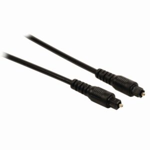 Optisches Audiokabel | TosLink-Stecker - TosLink-Stecker | 1,0 m | Schwarz