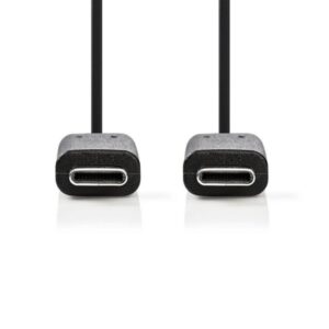 USB 3.1-Kabel (1. Gen) | Stecker Typ C - Stecker Typ C | 1,0 m | Schwarz