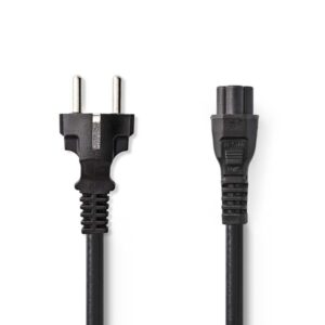 Netzkabel | Schuko-Stecker - IEC-320-C5 | 3,0 m | Schwarz