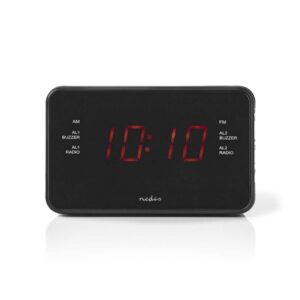 Digitaler Radiowecker | 0,9´´-LED | UKW | 20 voreingestellte Sender | Weckwiederholung