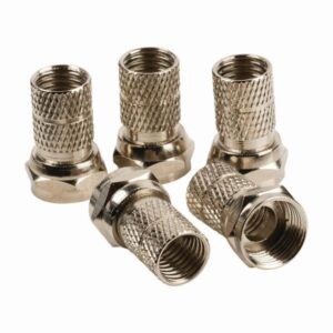 F-Anschluss | Stecker - Für 7,00-mm-Kabel | 5 Stück | Metall