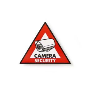 Warnaufkleber | Symbol für die Kamerasicherheit | Set aus 5 Stück